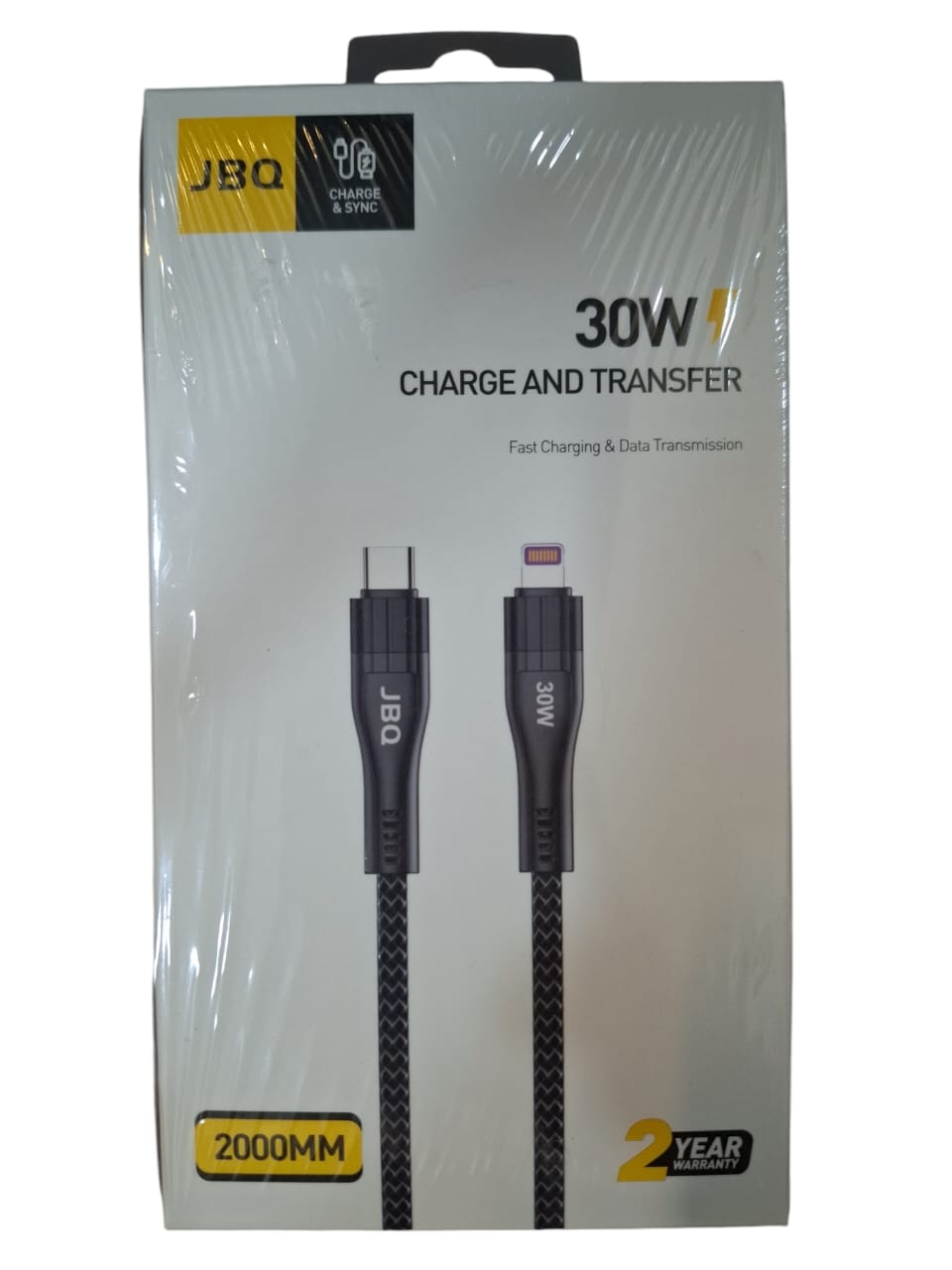 JBQ CA-1130 Type-C to Lightning 30W 2M Cable JBQ CA-1130 Type-C to Lightning 30W 2M Cable